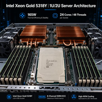 Baru untuk CPU Server Xeon Gold 5318Y 24 Core 48 Thread 2.1GHz 3.4GHz 30MB L3 Cache Socket E2 165W Prosesor Berkinerja Tinggi untuk
