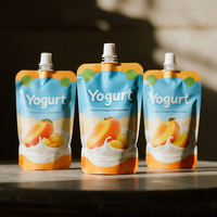 Pochettes souples personnalisées avec bec verseur, sachets stérilisables de qualité alimentaire pour aliments pour bébés, jus, lait, gelée, yaourt, anti-fuite, sans BPA