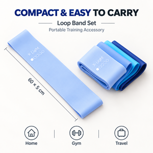 Juego de Bandas de Resistencia de Látex de 5 Niveles Personalizadas, Mini Bandas de Ejercicio para Glúteos, Piernas, Yoga, Pilates, Entrenamiento Físico - Product Image 5