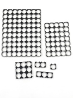 Factory CE Certified Black ABS+PC Honeycomb 18650 Battery Holder 4S8P Cylinder Cells Hexagonal Fixed Spacer Battery Brackets