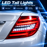 Pour Mercedes Classe C W204 2011-2014 : Nouvelles feux arrière LED de remplacement, kit de modernisation MR MB W204 11-14 12V 36W 6000K