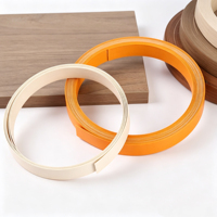 Bande de chant PVC effet bois pré-collée  Bande de placage adhésive flexible pour la décoration des armoires de bureau, des placards et du contreplaqué
