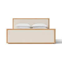FERLY Cadre de lit durable pour chambre à coucher, ensemble de meubles contemporains pour la maison, lit plateforme moderne en bois robuste