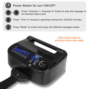Bottes de compression Pression d'air électrique Circulation sanguine Machine de massage des pieds et des jambes Masseur de jambes à compression d'air - Product Image 6