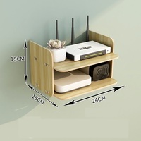 Boîte de rangement pour routeur, fixation murale sans perçage, support mural pour salon, placement sans fil du routeur Wifi, support pour décodeur TV