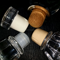 Bouchon de bouteille en cristal gaufré de 135g, lourd, de remplacement pour bouteilles en verre de spiritueux, logo personnalisé disponible
