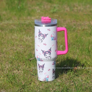 Cross-Border 40oz Handle Car Cup Thermos with Straw Carton Cold Ice <b>Mug</b> for Back to School Wholesale - Product Image 4