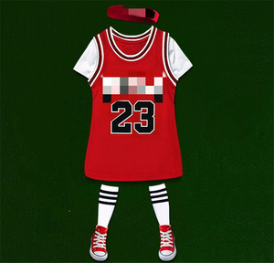 Ventes en gros de maillots de basket-ball pour enfants de haute qualité, robes d'été pour petites filles, robes pour enfants et adultes - Product Image 2