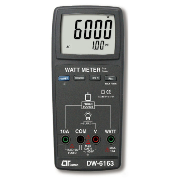 Xtester DW-6163 Electronic Watt Meter High Accuracy Power Factor Measurement Data Hold and Record 009