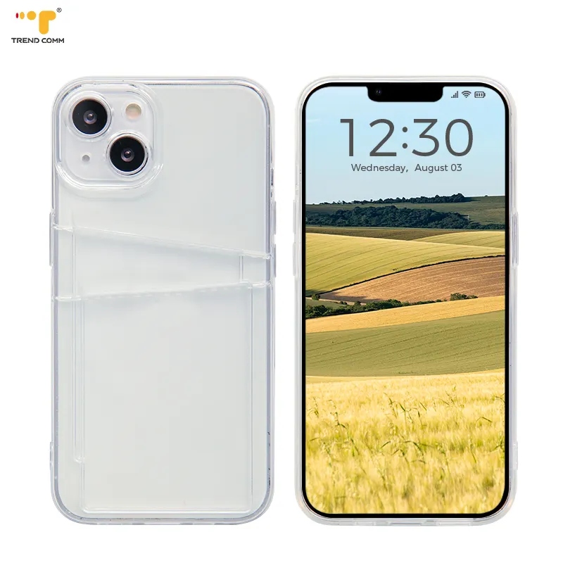 Hot Sale high quality clear Transparent tpu Custom cell phone cover For iPhone 14 13 12 Pro 11 Promax