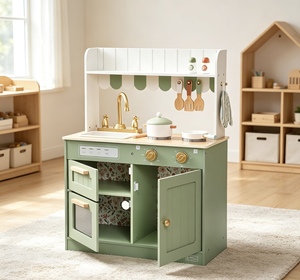 Il mio primo set da <span class=keywords><strong>cucina</strong></span> in legno, giocattolo interattivo per cucinare finto che stimola il gioco fantasioso nei più piccoli. QA0022 - Product Image 5