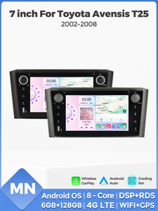 Autoradio Android MEKEDE 7 pouces H2 H4 H6 avec écran, lecteur <span class=keywords><strong>MP3</strong></span>, vidéo, radio et DSP pour Toyota Avensis <span class=keywords><strong>T25</strong></span> 2002-2008 - Product Image 2