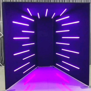 บูธถ่ายรูป360แบบพกพาไฟ LED ฉากหลังสำหรับถ่ายวิดีโอเซลฟี่ฟรีอุปกรณ์360ตู้โชว์ - Product Image 1