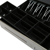 HER Stainless Steel Triton Vertikal Windows Usb Nirkabel Semua Dalam Satu Pos Tablet Lb Laci Uang Tunai dengan Penutup 6 Koin Set Lengkap