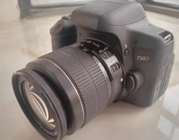 Kamera DSLR Digital 750D 24MP Bekas dengan Lensa 18-55mm, Rekam Video Nirkabel, Sensor CMOS, Kartu SD Murah