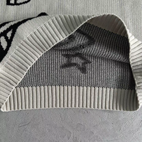 Pull personnalisé avec logo OEM pour homme, tricot jacquard imprimé, pull d'hiver décontracté, pull chaud en tricot, pull à col rond personnalisé