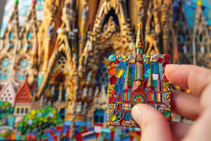 Nuevo estilo personalizado Popular 2d 3D Metal <span class=keywords><strong>Barcelona</strong></span> imanes de nevera regalo de recuerdo imán de nevera - Product Image 3