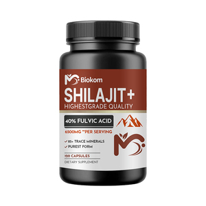แคปซูลสารสกัดจาก shilajit ออร์แกนิกบริสุทธิ์อาหารเสริมเพื่อสุขภาพสำหรับผู้ชายผู้หญิงแคปซูล120เพื่อสุขภาพ - Product Image 1