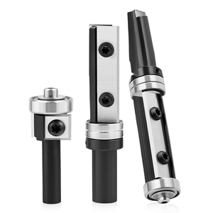 LaVie Bearing Carbide <b>Router</b> <b>Bit</b> <b>Set</b> 8 12.7mm Shank Detachable Blade Woodworking - Product Image 2