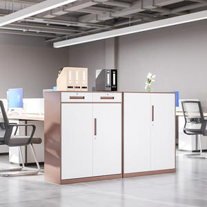 Armoire de classement ignifuge en acier, style moderne et simple, avec porte en verre et serrure, conception démontable pour le stockage financier - Product Image 2