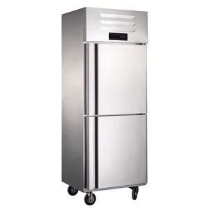 Congelador Comercial de 24 Pulgadas de Ancho, 2 Puertas, 2 Secciones, Acero Inoxidable, Enfriamiento por Ventilador, 54 Pies Cúbicos, Puerta de Vidrio, Refrigerador - Product Image 1