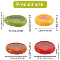 Récipient de stockage de cuisine en plastique réutilisable pour fruits et légumes avocat oignon tomate citron avec conservation de la fraîcheur