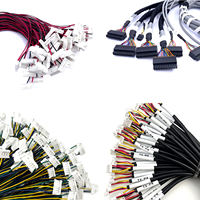 Konektor Adaptor Terminal JST PH 2.0 Molex 1.25mm Pitch 2-4 Pin Kustom, PTFE/PBT Tembaga Berlapis Timah IP65 Kabel PCB