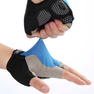 Vente en gros – Nouveaux gants de sport unisexes en nylon, respirants, anti-choc, demi-doigts, pour cyclisme, fitness, musculation et exercice physique - Product Image 4