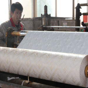 <span class=keywords><strong>Film</strong></span> PVC décoratif moderne <span class=keywords><strong>pour</strong></span> la lamination des dalles de plafond en plâtre d'hôtel, traitement de surface <span class=keywords><strong>opaque</strong></span>, marque Woer, épaisseur 0,12 mm, résistant à la chaleur - Product Image 1