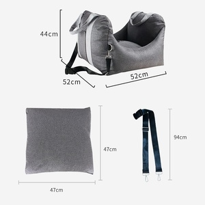 Cama de Lujo Rectangular para Mascotas, para Todo el Año, Portátil, para Asiento de Coche, Transpirable, con Diseño Sólido, Extraíble y Lavable, para Viajes - Product Image 4