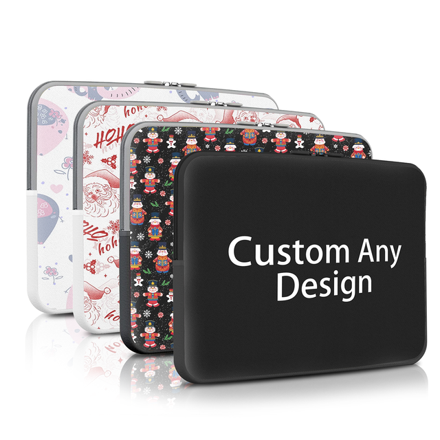 Customize Print Logo 13 13.3 14 15.6 16 Inch Shockproof Soft Waterproof Neoprene Laptop Sleeve Bag
