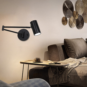 Lampada <span class=keywords><strong>da</strong></span> <span class=keywords><strong>Parete</strong></span> LED Moderna con <span class=keywords><strong>Braccio</strong></span> Lungo Regolabile, Illuminazione Calda/Fredda, Applique <span class=keywords><strong>da</strong></span> Interno per Camera <span class=keywords><strong>da</strong></span> Letto E27 - Product Image 2