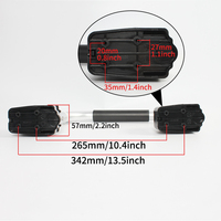 Poignée de porte pliable pour camping-car CAPEXRV 415*185*57mm, en alliage d'aluminium, rampes de sécurité antidérapantes pour caravane, extérieur