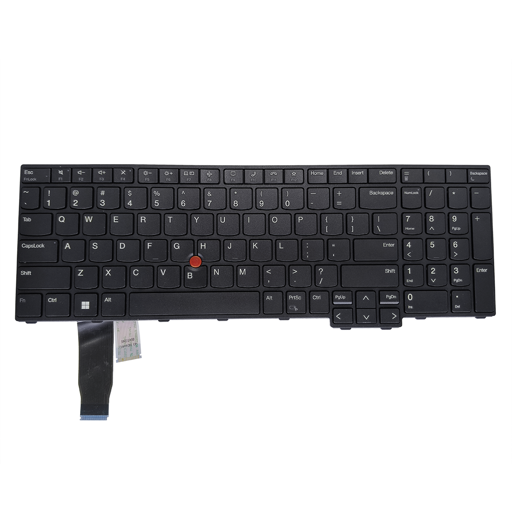 US English Laptop Keyboard for Lenovo ThinkPad L15 Gen 4 - No