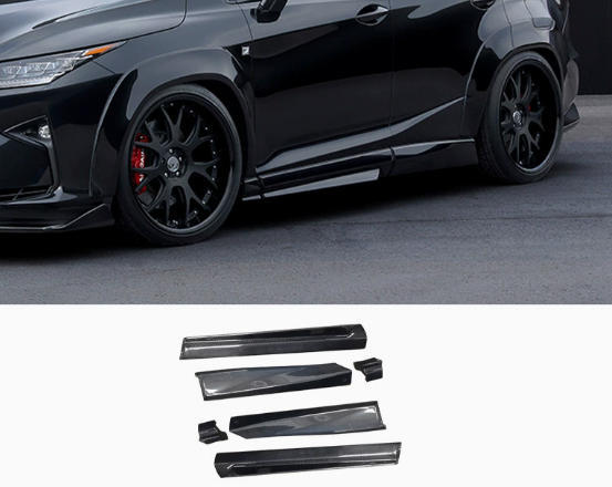 Carbon Fiber Body Kit Front Lip Rear Diffuser Wheel Eyebrow for lexus 2016-2019 RX Upgrading
