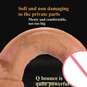 Vente en gros de pénis artificiels en silicone réalistes, surdimensionnés et ultra longs, imitation de pénis réel et factice, insertion manuelle, masturbateur - Product Image 2