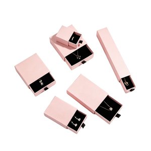 Minimalist Drawer Style Jewellery <b>Box</b> Eco-Friendly Paper Cardboard for <b>Gift</b> and Retail Packaging - Product Image 1