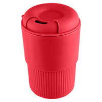 Mug à café en plastique PP avec logo personnalisé, gobelet réutilisable à emporter avec couvercle pour les cafés, les événements d'entreprise et la vente en gros