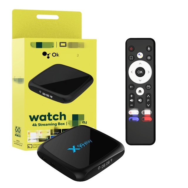 Factory Direct X99 Play TV Box New Arrival Allwinner H616 Quad Core Android 14 4K UHD Set Top Box Ethernet 10/100/1000Mbps WiFi