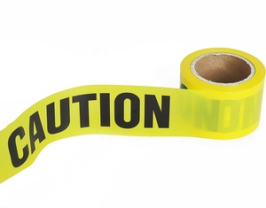 <b>Hot</b> Selling Excellent Quality Non Adhesive Yellow Barrier Caution Tape 100% Virgin PE 75mm X 100m - Product Image 2