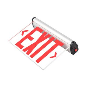 R/G lettera doppia faccia LED acrilico di uscita di emergenza del fuoco segno ricaricabile luce LED per illuminazione di emergenza - Product Image 2