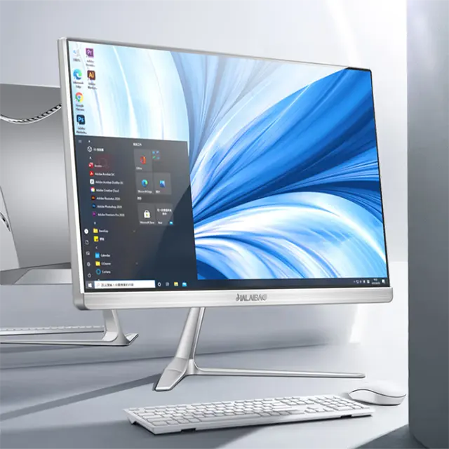 All-in-one Pc 21.5 "/23.8'' Core I3 I5 I7 monoblok hepsi bir pc oyun bilgisayarlar masaüstü oyun AIO PC Barebone