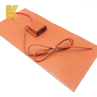 Manta calefactora eléctrica de 2000W, Control de temperatura, 220V, calentador de goma de silicona, controlador de resistencia, elemento calefactor central