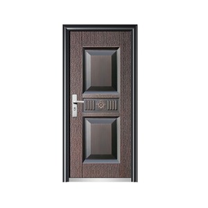 Porte battante en fer de style industriel Sofia, gris foncé, antivol, durable, porte complète, ouverture simple ou double - Product Image 5