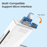 Lector de tarjetas USB3.0 6 en 1 OTG multifunción tipo C Micro TF SD adaptador de lector de tarjetas USB ordenador portátil tableta accesorios de teléfono