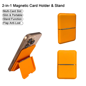 Tarjetero Magnético con Correa Elástica, Funda de Cuero PU de Lujo para Teléfono, Cartera Delgada para Tarjetas de Crédito, Soporte Plegable - Product Image 5