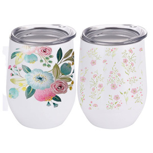Vaso de vino inoxidable de doble pared, blanco, sublimación, barato, Regular, China, 12Oz - Product Image 5