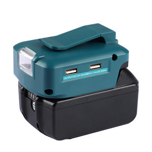 Adaptador convertidor USB de fuente de alimentación <span class=keywords><strong>ADP05</strong></span> de repuesto LXT para batería de iones de litio de 14,4 V 18V para Mak con puerto de luz LED DC12V - Product Image 1