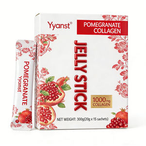 Palitos de Gelatina de Péptidos de Colágeno de Pescado con Extracto de Granada de Alta Calidad, Fórmula de Moléculas Pequeñas, Mejor Absorción, Mejora la Piel - Product Image 1