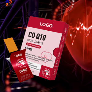 Suministro de Fábrica OEM: Tiras Orales de Coenzima Q10 de Disolución Rápida para la Salud Cardíaca, con LOGO Personalizado, de Absorción Rápida - Product Image 1